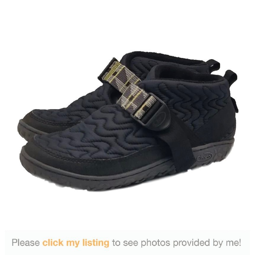 Chaco Ramble Puff Slipper Bootie Size 8 Black